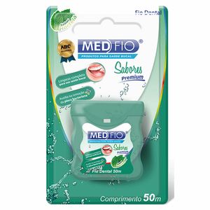 Fio Dental Medfio Sabores Premium Hortelã 50m