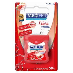 Fio Dental Medfio 50M Sabores Morango