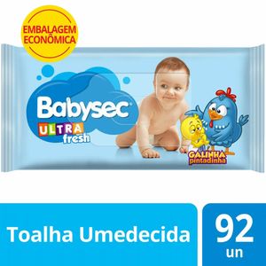 Toalhas Umedecidas Babysec Ulta Fres Galinha Pintadinha c/92