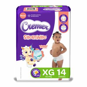 Fralda Cremer Shortinho XG 14 unidades