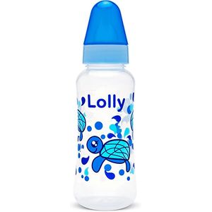 Mamadeira Lolly Oceano 250ml Silicone Reg Azul