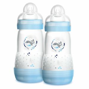 Mamadeira MAM Easy Start Anticólica 260mL c/2 2M - Azul