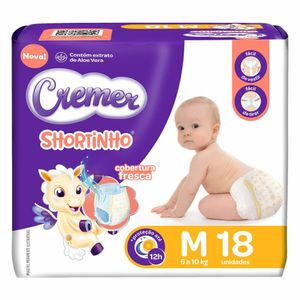 Fralda Cremer Shortinho M c/18 Unidades