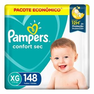 Fralda Pampers Confort Sec Tamanho - XG c/148 Unidades
