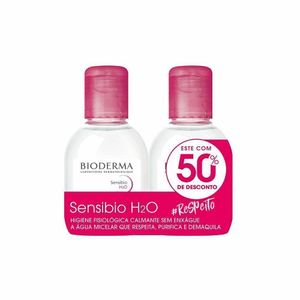 BIODERMA Kit Sensibio H2O 100ml + 100ml com 50% de Desconto - Água Micelar Calmante