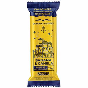 Barra de Nuts Frutas Nestlé Gerando Falcões Banana Canela 24g