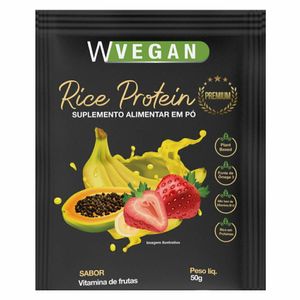 Rice Protein Premium Vitamina de Frutas WVegan Sachê 50g