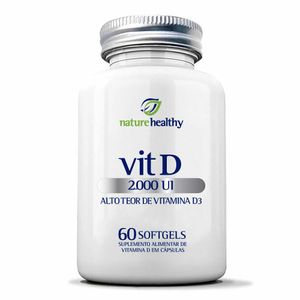 Vitamina D 2.000UI Nature Healthy 60 Cápsulas