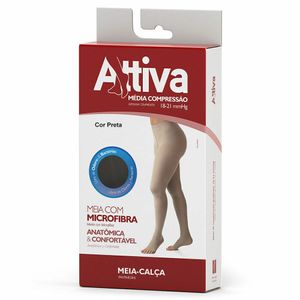 Meia Calça Média Compressão 18-21 Sem Ponteira Nat Escuro GG