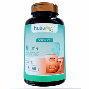 Biotina NutraWay 200mg 60 Cápsulas