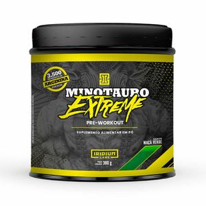 Minotauro Extreme Pré-Workout Sabor Maçã Verde Pote 300g