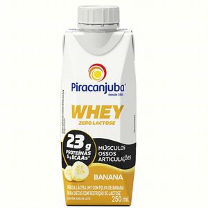 Piracanjuba Whey Bebida Láctea Zero Lactose Banana 250ml