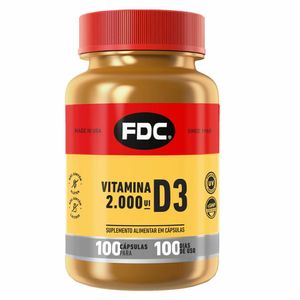 Vitamina D3 FDC 2.000UI 100 Cápsulas