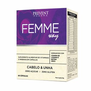 Femme Way Cabelo e Unha 60 Cápsulas