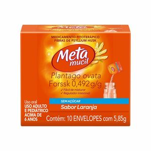 Metamucil Fibra Sabor Laranja 10 envelopes 5,85g cada