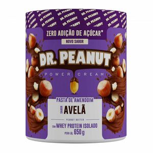 Pasta de Amendoim Dr Peanut Avelã com Whey Protein 650g