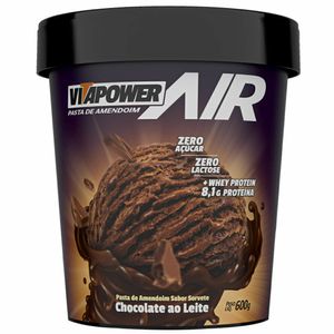 Pasta de Amendoim VitaPower AIR Chocolate ao Leite 600g