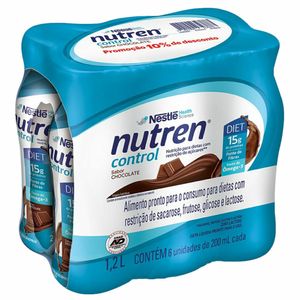 Nutren Control Diet Chocolate Garrafinha 6x200ml