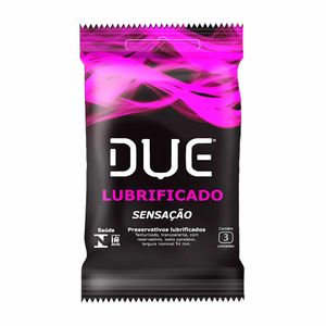 Preservativo Due Lubrificado Sensação 3 Camisinhas