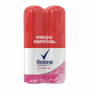 Kit 2x150ml Desodorante Rexona Powder Dry Women Aerossol