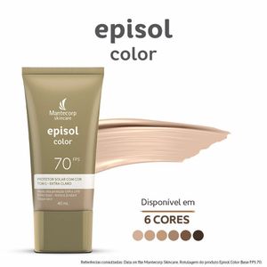 Protetor Solar Episol Color Extra Clara Tom 1 FPS70 40ml