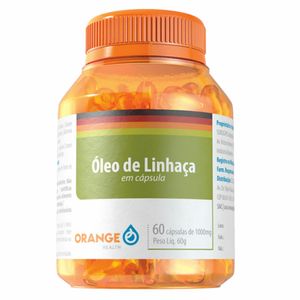 Óleo de Linhaça Orange Health 1000mg 60 Cápsulas