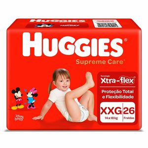 Fralda Huggies Supreme Care XXG 26 unidades