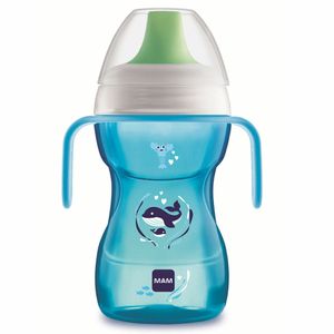Copo de Treinamento MAM Fun To Drink Alça 270ml - Azul