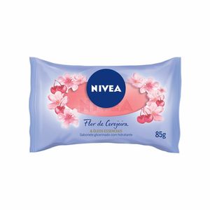 Sabonete Glicerinado Nivea Flor Cerejeira Óleos Essenciais 85g