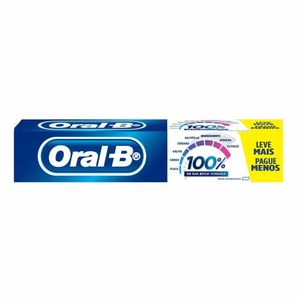 Creme Dental Oral-B 100% Menta Refrescante 120g