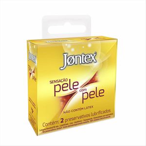 Preservativo Jontex Sensação Pele Com Pele 2 Camisinhas