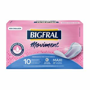 Absorvente Geriátrico Bigfral Moviment Miss Maxi 10 unidades