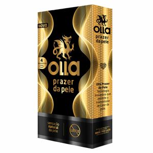 Preservativo Olla Prazer Da Pele 4 Camisinhas