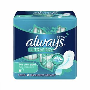 Absorvente Always Ultrafino Gel Malha Seca Abas 8 unidades