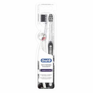 Escova Dental Oral-B 3D Whitening Theraphy Purif Macia 2 unidades