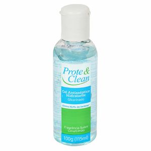 Álcool 70 Gel Antisséptico Hidratante 100g Prote Clean Limão