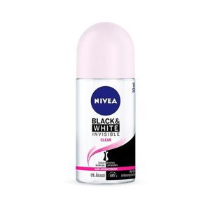 Desodorante Roll On Nivea Black E White Invisible Clear Feminino 50ml