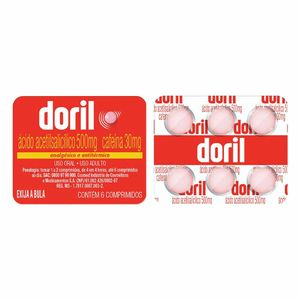 Doril 500mg/30mg 6 Comprimidos