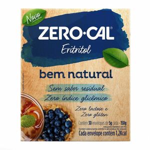 Adoçante Zero Cal Eritriol Bem Natural Pó 30 sachês de 5g