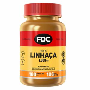 Óleo de Linhaça FDC 1000mg 100 Cápsulas
