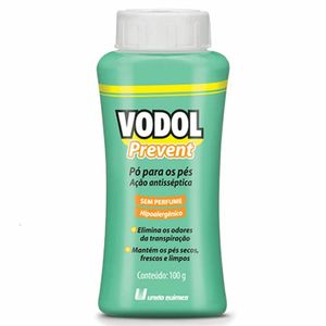 Vodol Prevent Talco Antisséptico s/ Perfume para os Pés 100g