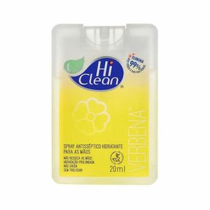 Álcool Spray Antisséptico Hidratante 20ml Hi Clean Verbena