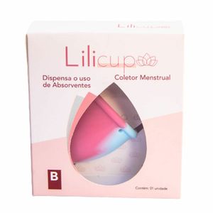 Coletor Menstrual Lilicup B - Azul e Rosa (- 30 Anos)