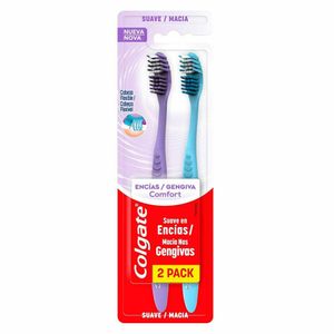 Kit 2 Escovas Dentais Colgate Gengiva Comfort Macia