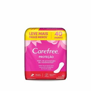 Protetor Diário Carefree Proteção Perfumado 40 unidades