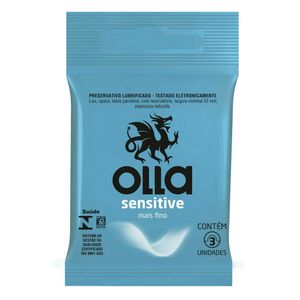Preservativo Olla Sensitive 3 Camisinhas