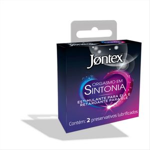 Preservativo Jontex Orgasmo em Sintonia 2 Camisinhas