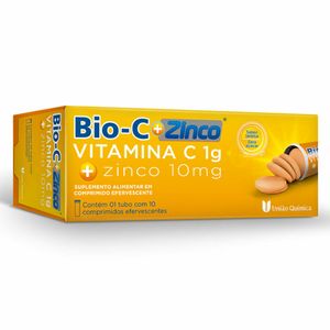 Bio C+ Zinco Efervescente Laranja 10 Comprimidos
