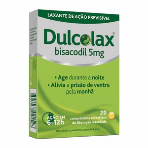 Dulcolax 5mg 20 Drágeas