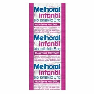 Melhoral Infantil 85mg 8 Comprimidos